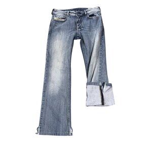 Y2K Diesel Mens Zatiny Selvedge Jeans 30x32 Fits 32x30 Boot Cut 8AT Wash italy